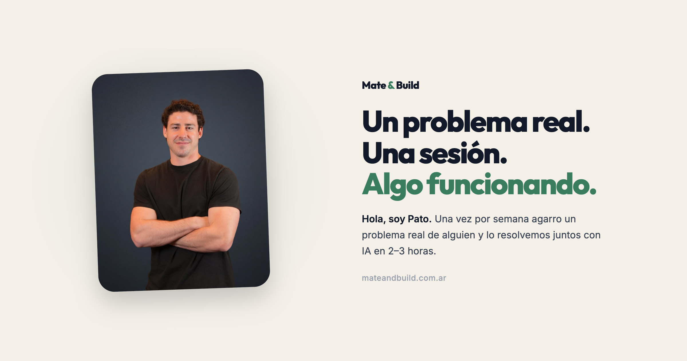 Pato Iturraspe — founder de Mate & Build